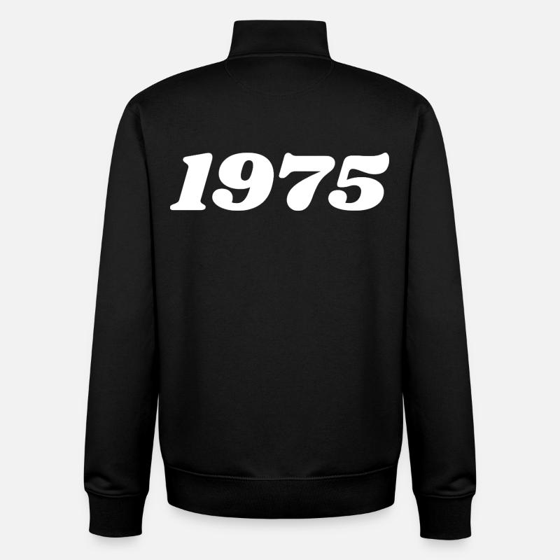 1975 - Unisex Organic Zip Sweatshirt von Stanley/Stella - Schwarz