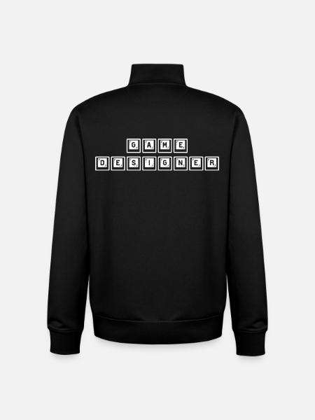 Clavier de conception de jeu - Sweat zippé unisexe en coton bio Stanley/Stella - noir