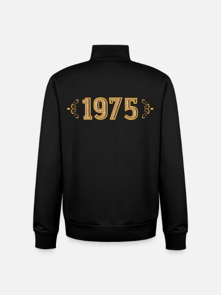 Legend since 1975 retro 1975 - Unisex Organic Zip Sweatshirt by Stanley/Stella - black