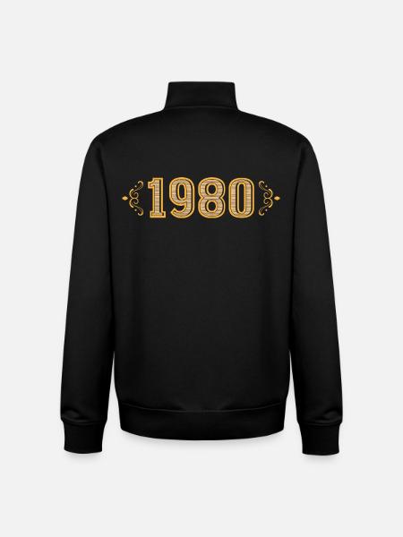 Legend since 1980 retro 1980s - Unisex Organic Zip Sweatshirt by Stanley/Stella - black