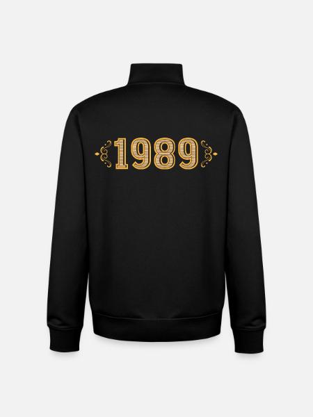 Legend since 1989 retro 1989 - Unisex Organic Zip Sweatshirt by Stanley/Stella - black
