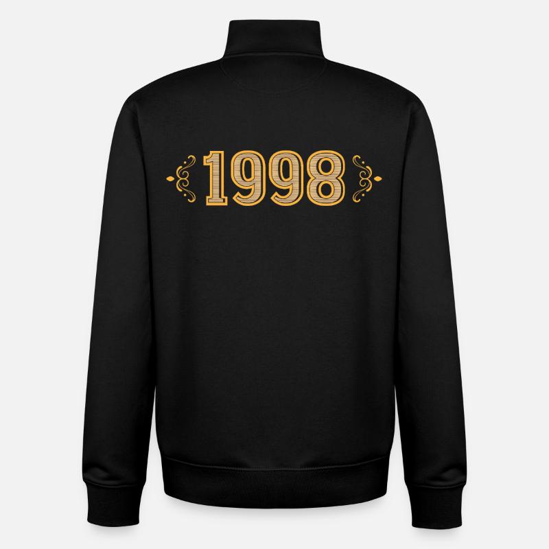 Legend since 1998 retro 1998 - Unisex Organic Zip Sweatshirt by Stanley/Stella - black