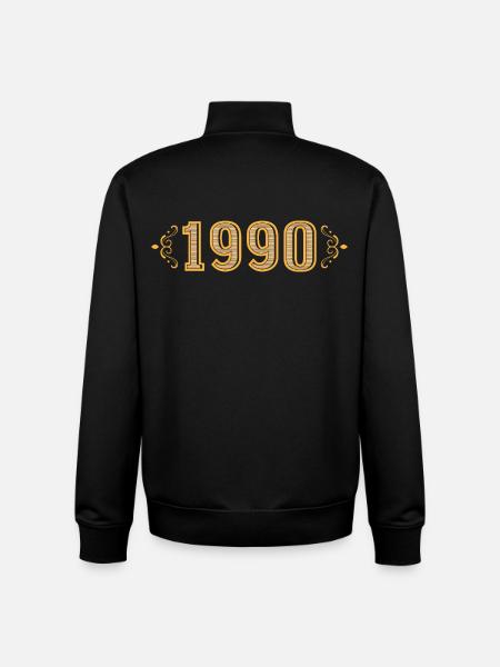 Legend since 1990 retro 1990 - Unisex Organic Zip Sweatshirt by Stanley/Stella - black