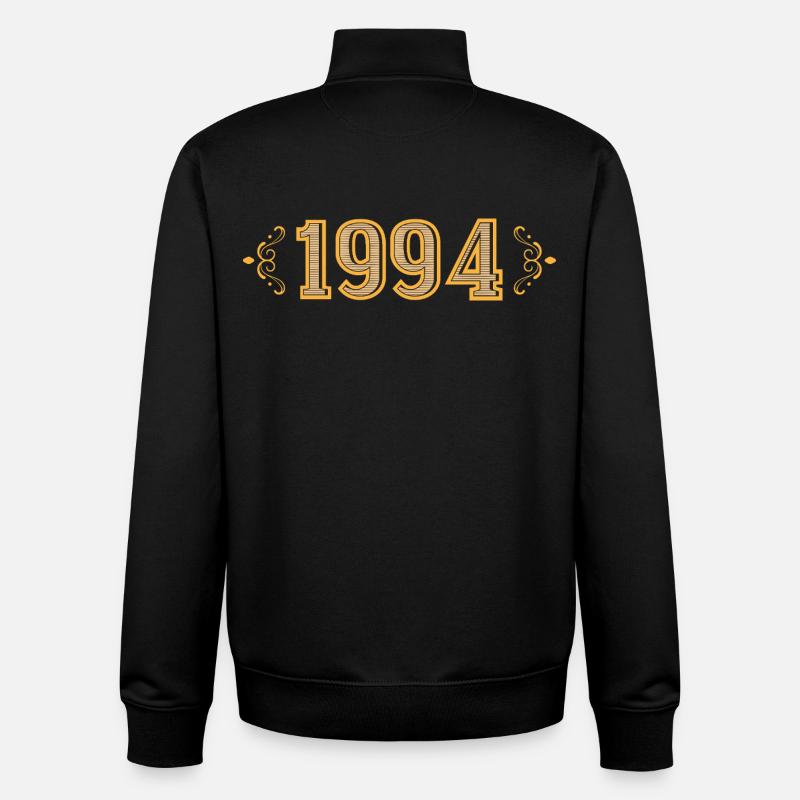 Légende depuis 1994 rétro 1994 - Sweat zippé unisexe en coton bio Stanley/Stella - noir