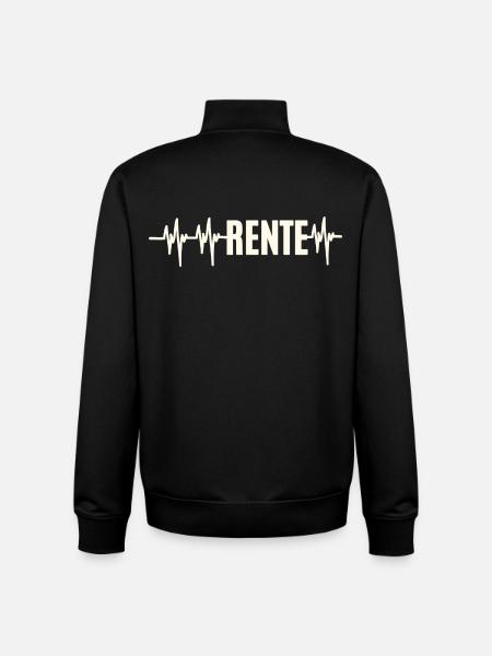 Heartbeat Pension - Unisex Organic Zip Sweatshirt by Stanley/Stella - black