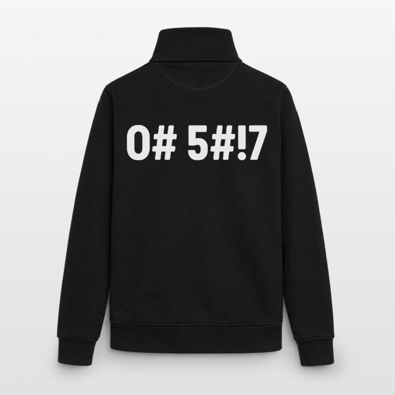 Oh Scheiße, codiert Unisex Organic Zip Sweatshirt von Stanley/Stella