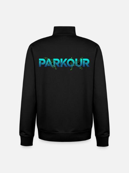 Parkour Freerunning Sport - Unisex Organic Zip Sweatshirt by Stanley/Stella - black