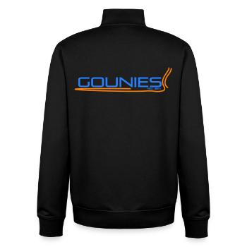 El Gounies - pas seulement une marque - Sweat zippé unisexe en coton bio Stanley/Stella - noir - Dos - AI Model Male 185 light (185cm)