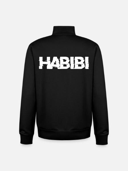 Habibi lettering - Unisex Organic Zip Sweatshirt by Stanley/Stella - black