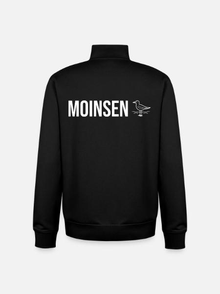 "Moinsen" - Seagulls Edition - Unisex Organic Zip Sweatshirt by Stanley/Stella - black