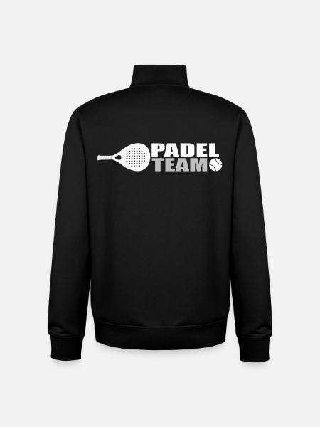 Padel-Team - Unisex Organic Zip Sweatshirt von Stanley/Stella - Schwarz