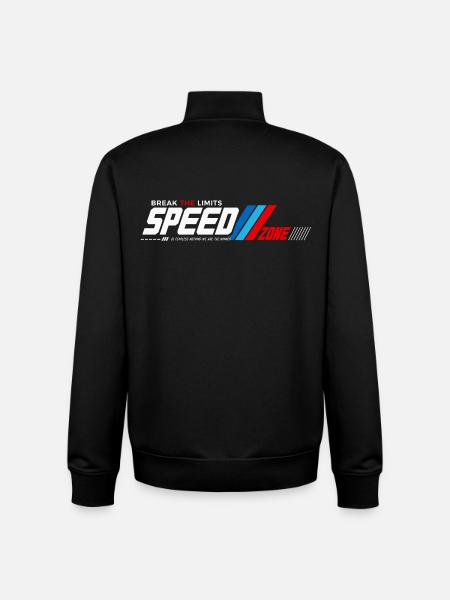 Speed Zone: Grenzen Brechen - Unisex Organic Zip Sweatshirt von Stanley/Stella - Schwarz