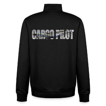 Cargo pilot An-225 - Unisex Organic Zip Sweatshirt von Stanley/Stella - Schwarz - Hinten - AI Model Male 185 light (185cm)