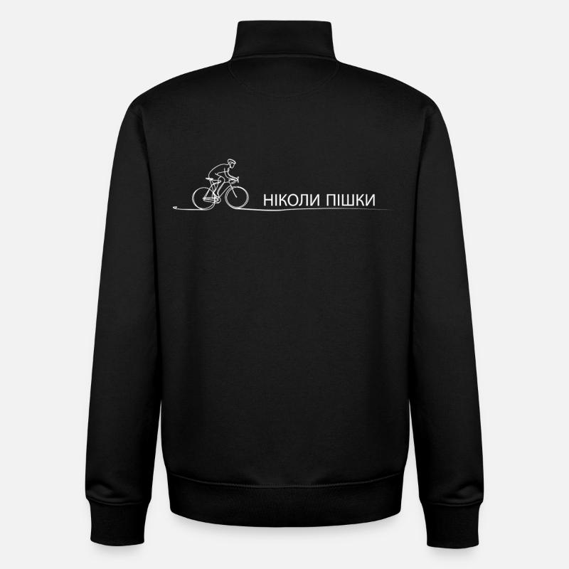 Radfahrer Spruch Geschenkidee Fahrrad - Unisex Organic Zip Sweatshirt von Stanley/Stella - Schwarz
