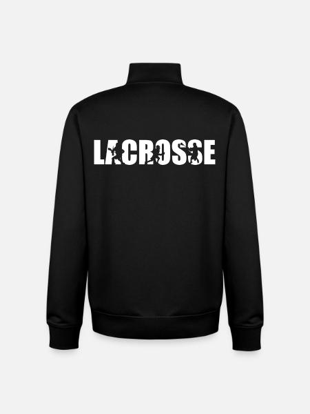 Lacrosse Players - Unisex Organic Zip Sweatshirt by Stanley/Stella - black
