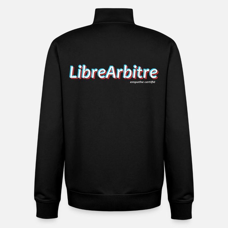 Freier Wille - Unisex Organic Zip Sweatshirt von Stanley/Stella - Schwarz
