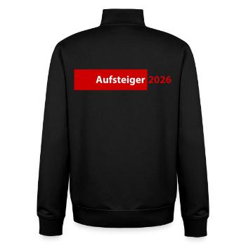 Aufsteiger 2026 Aufstieg - Unisex Organic Zip Sweatshirt von Stanley/Stella - Schwarz - Hinten - AI Model Male 185 light (185cm)