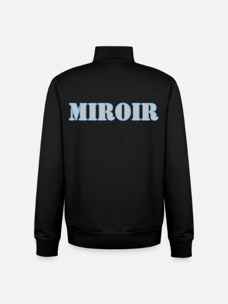 MIRROR - Sweat zippé unisexe en coton bio Stanley/Stella - noir