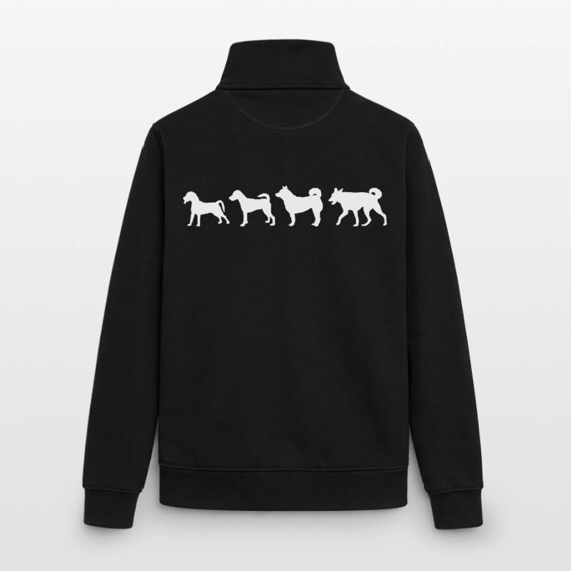 Dog Evolution Unisex Organic Zip Sweatshirt by Stanley/Stella