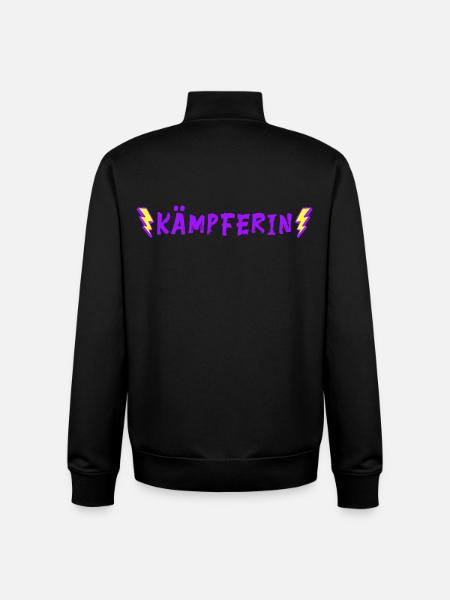Kämpferin - Glücksbringer - positive Vibes - Unisex Organic Zip Sweatshirt von Stanley/Stella - Schwarz