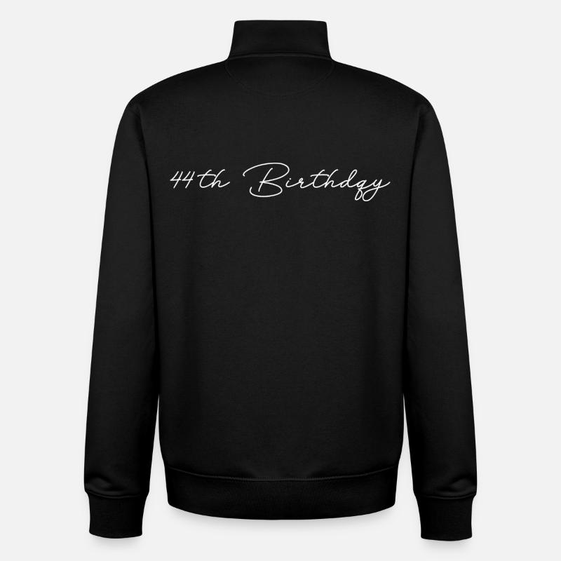 44e anniversaire - Sweat zippé unisexe en coton bio Stanley/Stella - noir