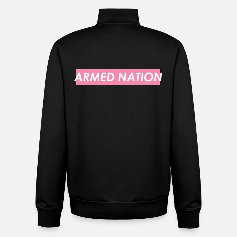 BOITE ROSE SACHET 2020 - Sweat zippé unisexe en coton bio Stanley/Stella - noir