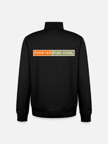 Just Cold Fun English - Unisex Organic Zip Sweatshirt by Stanley/Stella - black
