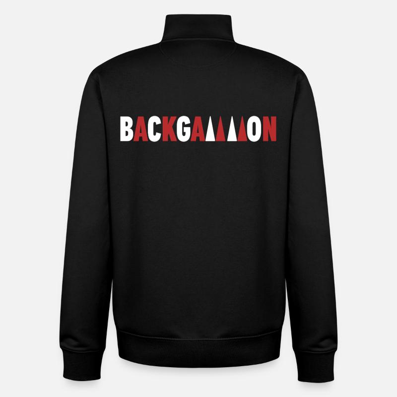 Backgammon - Unisex Organic Zip Sweatshirt von Stanley/Stella - Schwarz
