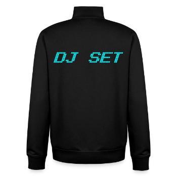 DJ set - Sweat zippé unisexe en coton bio Stanley/Stella - noir - Dos - AI Model Male 185 light (185cm)