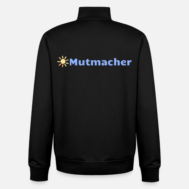 Mutmacher - Unisex Organic Zip Sweatshirt von Stanley/Stella - Schwarz