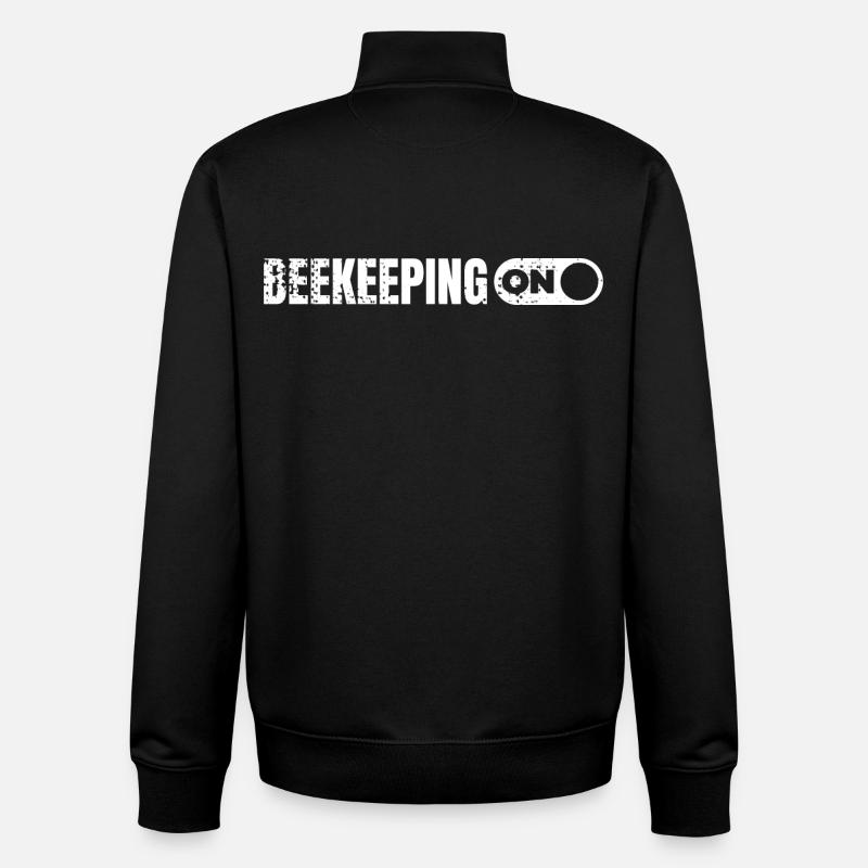 Being a beekeeper - Unisex Organic Zip Sweatshirt by Stanley/Stella - black
