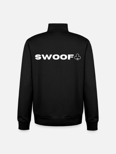 Swoof ♧ br switzerland I can't see the design - Unisex Organic Zip Sweatshirt by Stanley/Stella - black