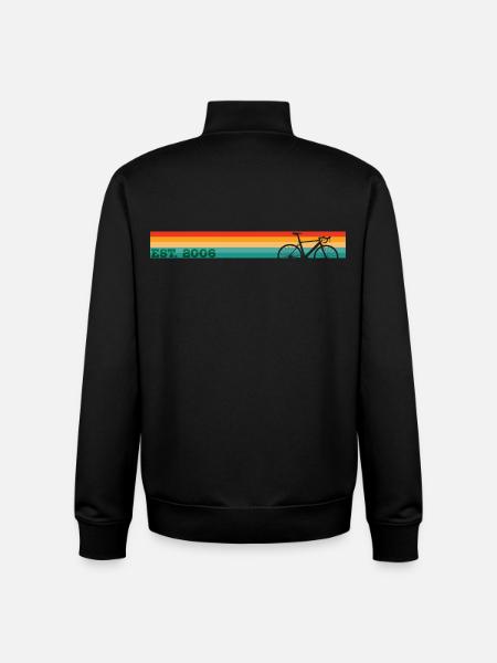 Årgång 2006 - Unisex sweatshirt med dragkedja i ekologisk bomull Stanley/Stella - svart