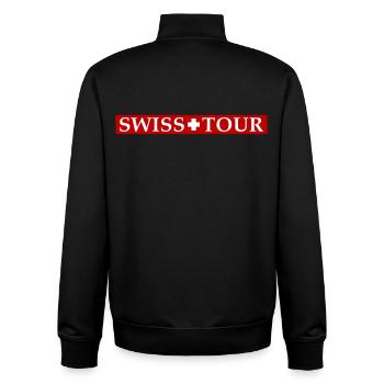 Swiss Tour Schweiz - Unisex Organic Zip Sweatshirt von Stanley/Stella - Schwarz - Hinten - AI Model Male 185 light (185cm)