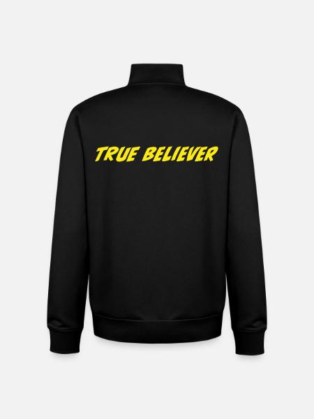 True Believer - Unisex Organic Zip Sweatshirt by Stanley/Stella - black