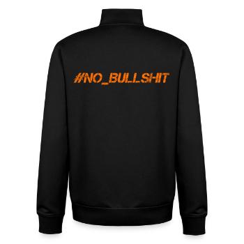 HASHTAG NO BULLSHIT #NoBullshit # No Bullshit - Unisex Organic Zip Sweatshirt von Stanley/Stella - Schwarz - Hinten - AI Model Male 185 light (185cm)