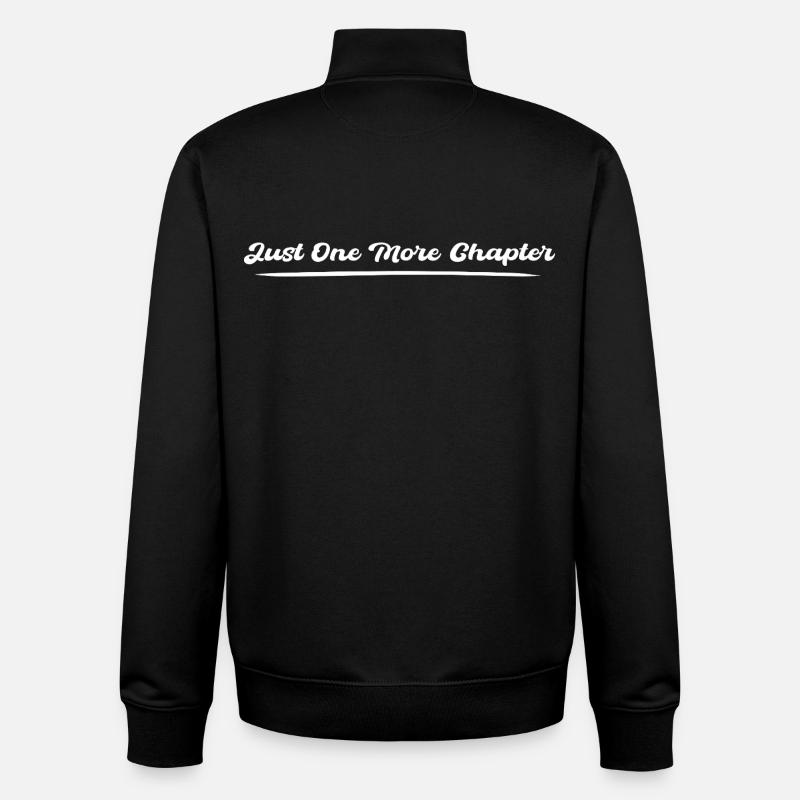 Just one more chapter - Unisex Organic Zip Sweatshirt by Stanley/Stella - black
