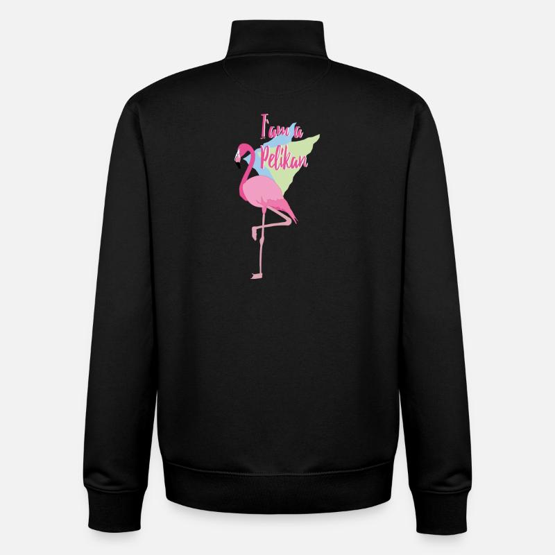 I’m a Pélican - Sweat zippé unisexe en coton bio Stanley/Stella - noir