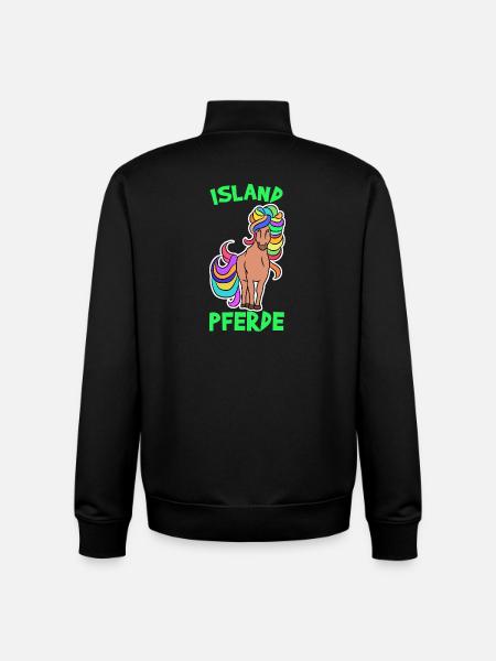 Hester ponni Islandshest Islandsk ordtak hest fan - Unisex genser med glidelås i økologisk bomull Stanley/Stella - svart