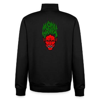 Stapooa Dämon Farbe - Unisex Organic Zip Sweatshirt von Stanley/Stella - Schwarz - Hinten - AI Model Male 185 light (185cm)