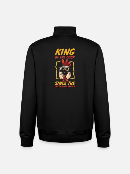 Élevage de coqs, volaille, poulet - Sweat zippé unisexe en coton bio Stanley/Stella - noir