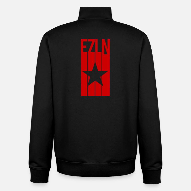 ezln Mexique Chiapas sous-commandant Marcos - Sweat zippé unisexe en coton bio Stanley/Stella - noir