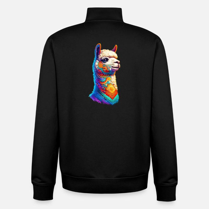 Alpaka - Unisex Organic Zip Sweatshirt von Stanley/Stella - Schwarz