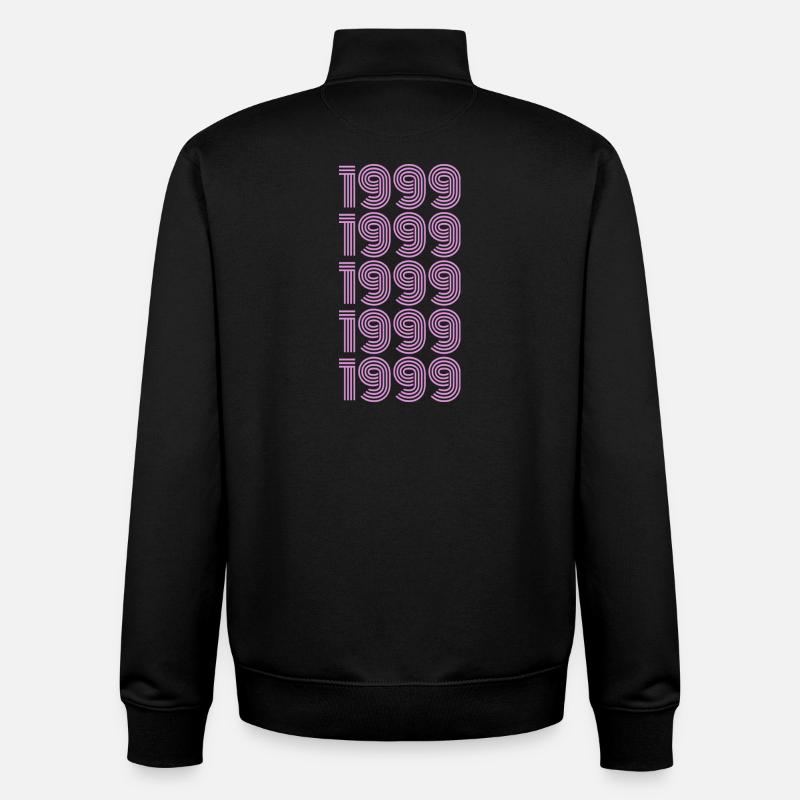 1999 - Sweat zippé unisexe en coton bio Stanley/Stella - noir