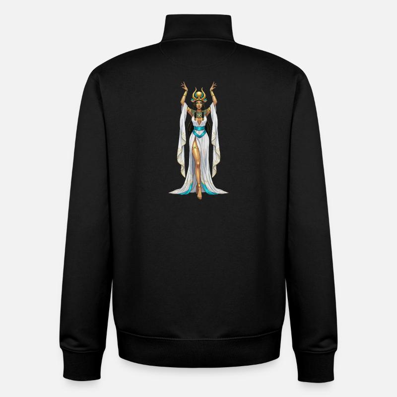 Cosplay de la déesse égyptienne Isis - Sweat zippé unisexe en coton bio Stanley/Stella - noir