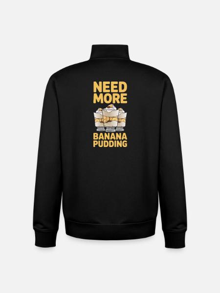 Bananenpudding Bananen Pudding Geschenke - Unisex Organic Zip Sweatshirt von Stanley/Stella - Schwarz