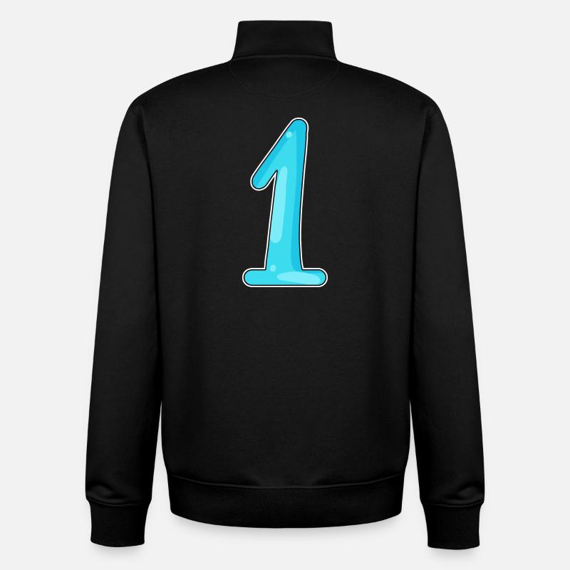 1 - Sweat zippé unisexe en coton bio Stanley/Stella - noir