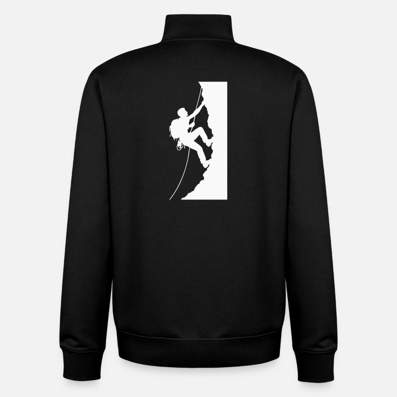 Bergsteiger - Unisex Organic Zip Sweatshirt von Stanley/Stella - Schwarz