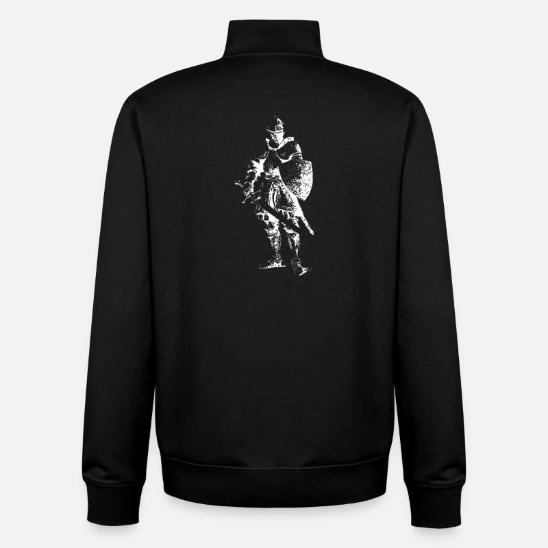 Eisenritter-Silhouette - Unisex Organic Zip Sweatshirt von Stanley/Stella - Schwarz