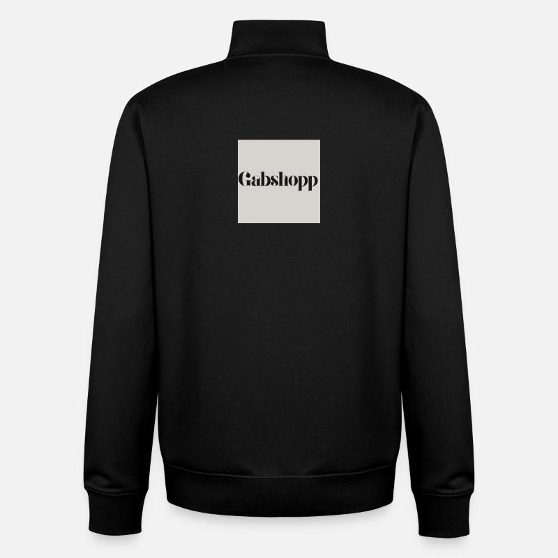logo - Unisex Organic Zip Sweatshirt by Stanley/Stella - black